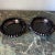 Vintage Black Depression Glass Ashtrays - a Pair For Sale - Image 4 of 5