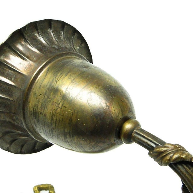 Goldenrod Art Nouveau Wall Lamp, Germany, 1900s For Sale - Image 8 of 10