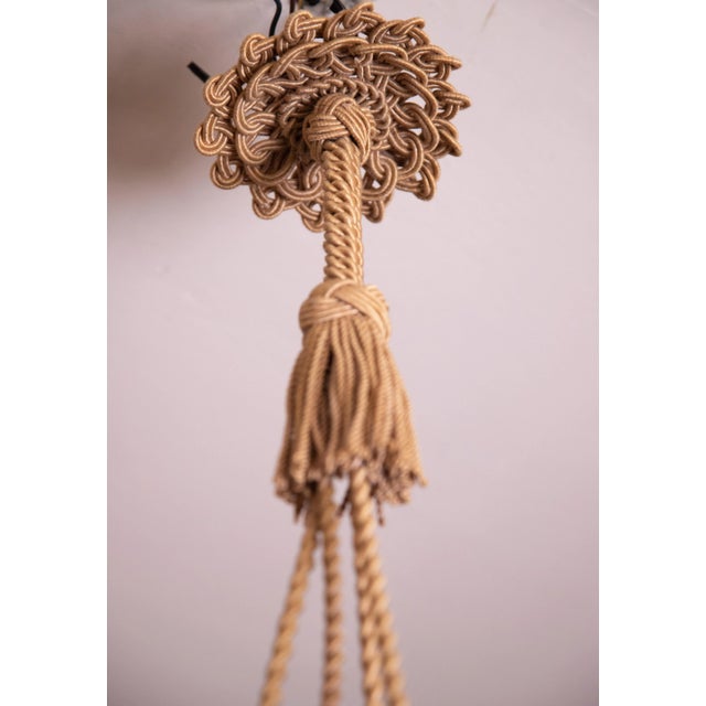 Art Deco 1950s Pink Art Deco Chandelier For Sale - Image 3 of 12