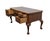 Hekman Furniture Solid Walnut Traditional Chippendale Style 58" Writing Desk W. Tooled Leather Top For Sale In Kansas City - Image 6 of 13