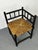 Antique Bobbin Oak and Rush Side Chair, 1900s For Sale - Image 6 of 10