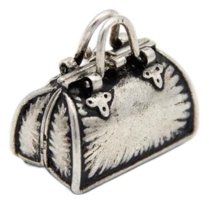 Silver Briefcase Shaped Pill Box