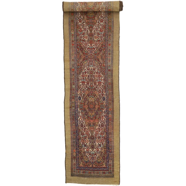 Modern Antique Persian Malayer Rug - 03'05 X 20'05 For Sale - Image 3 of 10