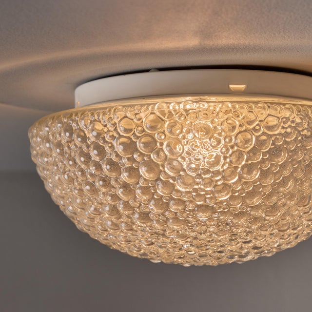 Mid-Century Modern 1960s Helena Tynell Bubble Glass Flush Mount for Limburg For Sale - Image 3 of 17