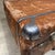 1950s Weathered Brown Vintage Suitcase With Metallic Latches Industrial For Sale - Image 5 of 16