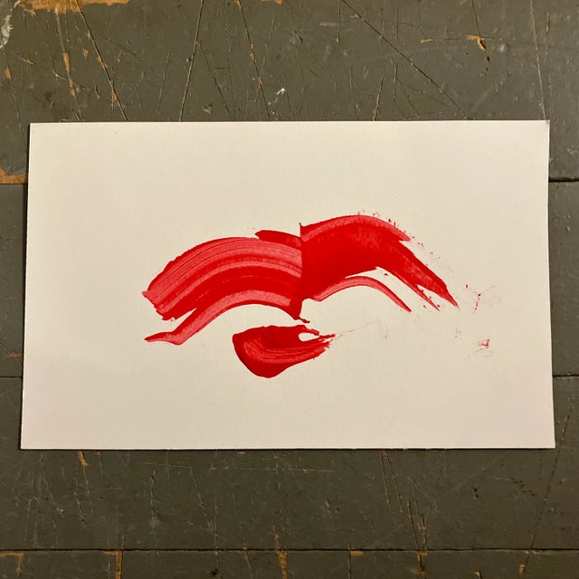 Contemporary 6 Flying Red Lips Paintings -Set of 6 For Sale In Philadelphia - Image 6 of 8