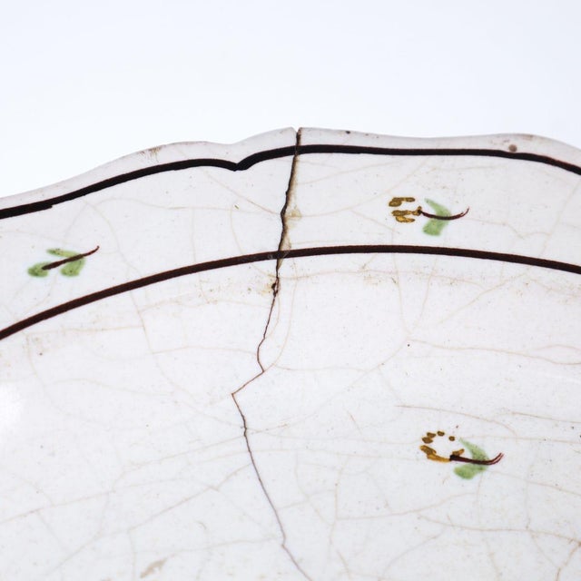 Hand-Painted Glazed Terracotta Plate, Italy For Sale - Image 5 of 12