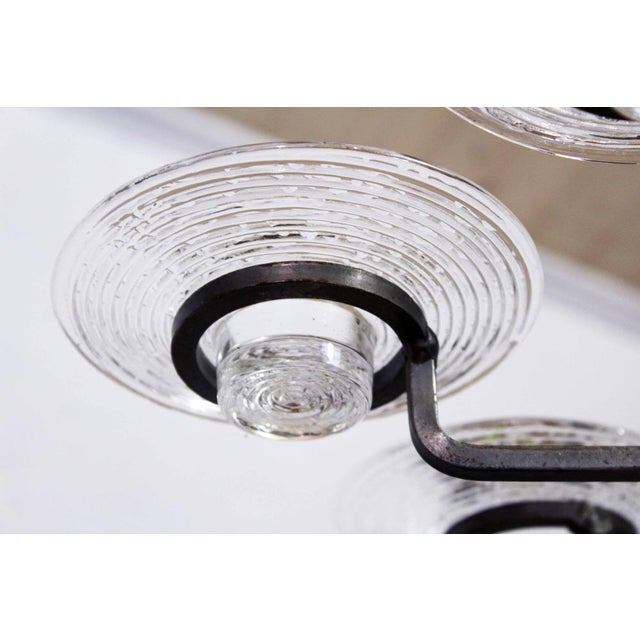 Art Deco Chandelier attributed to Erik Höglund, 1960s For Sale - Image 10 of 16