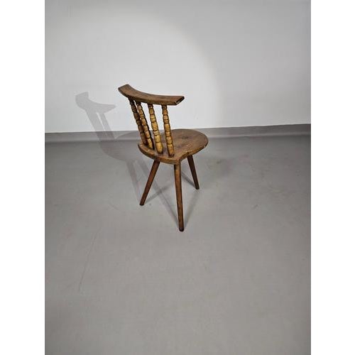 Vintage Farmers Tripod Chair For Sale - Image 7 of 18