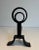 Modernist Cast Iron and Wrought Iron Andirons - A Pair For Sale - Image 9 of 13