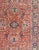 Persian Early 20th Century Antique Persian Medallion Serapi Rug With Red Background and Blue Border For Sale - Image 3 of 9