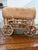 Vintage 1940s Adirondack Western Twig and Bark Handmade Covered Wagon Folk Art With Four Handcarved Wooden Horses and Two Drivers Figures For Sale - Image 4 of 12