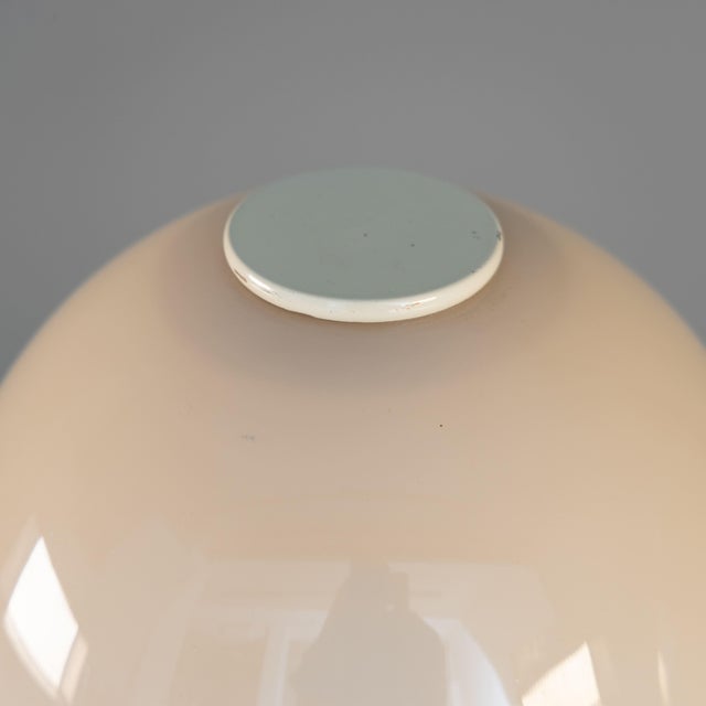 Ivory Glass Table Lamps from Leucos, 1970, Set of 2 For Sale - Image 8 of 12