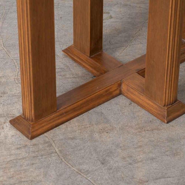 1950s French Fluted Wood Side Table For Sale - Image 11 of 11