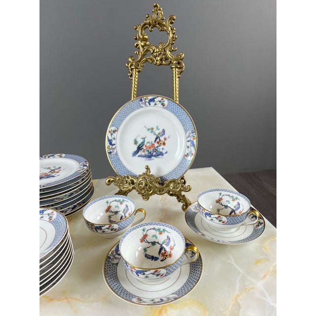 A haviland limoges porcelain tea service, made in france for the prestigious parisian firm m. Et f. Nicolas, 27 rue...