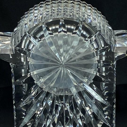 Waterford Crystal “Lismore” Mantle Carriage Clock Gold Face (7.25-inch, Vintage, New Battery) For Sale - Image 13 of 18