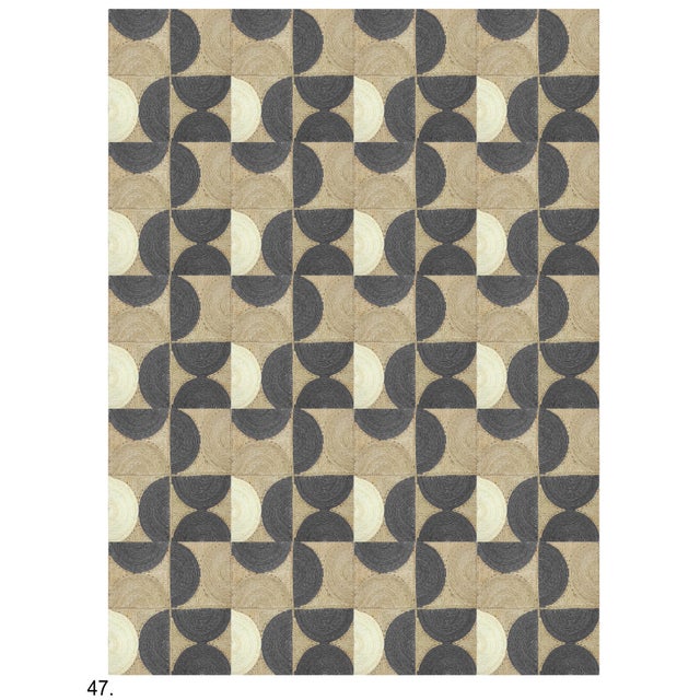 Custom Hand Made Abaca Fibre Premium Quality Rugs Sample2x2Ft. For Sale - Image 16 of 18