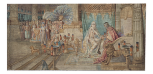 After Fortunino Matania, The Queen of Sheba, 1920s, Oil Painting on Canvas