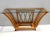 Art Deco Cherrywood Console Table with Rectangular Glass Top, Italy, 1940s For Sale - Image 6 of 13