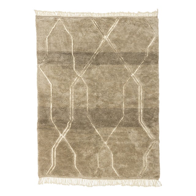 Hand-Knotted Wool Premium Rug by Azele Studio For Sale
