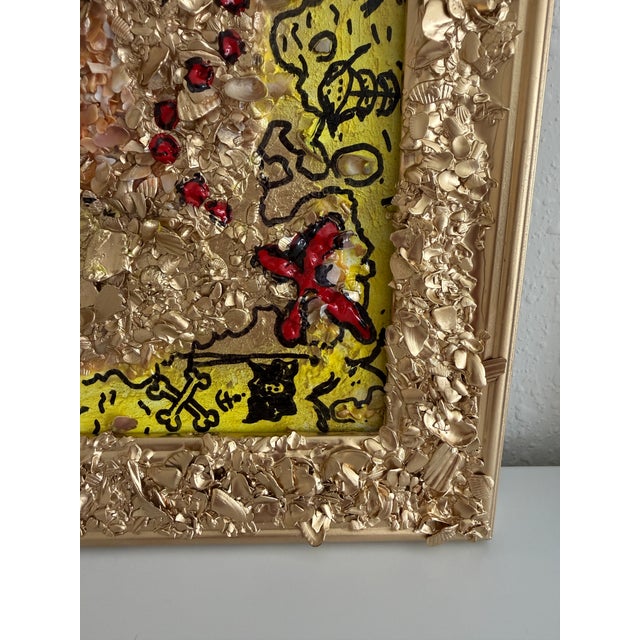 Serg Graff "The Pirate Gold Map Original Mixed Media Shell Painting Treasure Art For Sale In Jacksonville, FL - Image 6 of 11