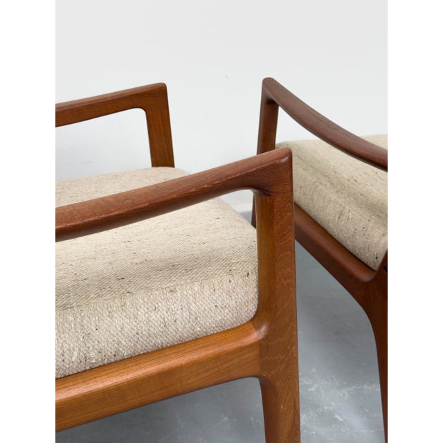 Senator Lounge Chairs in Teak and Wool by Ole Wanscher for Cado, 1960s, Set of 2 For Sale - Image 10 of 18