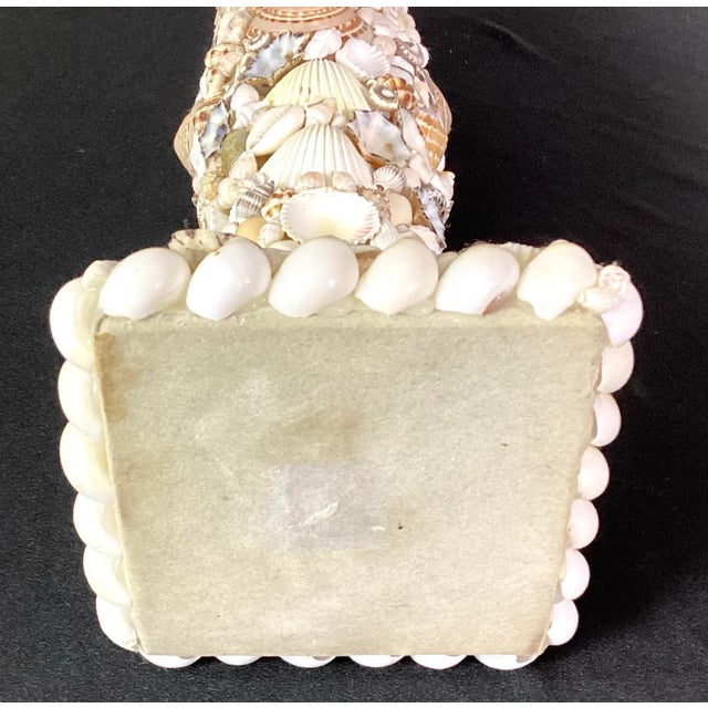 Shell Shell Decorated Pedestal Candlestick For Sale - Image 7 of 11