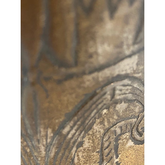 Brass 1980s Brass and Wood Decorative Bell For Sale - Image 8 of 10