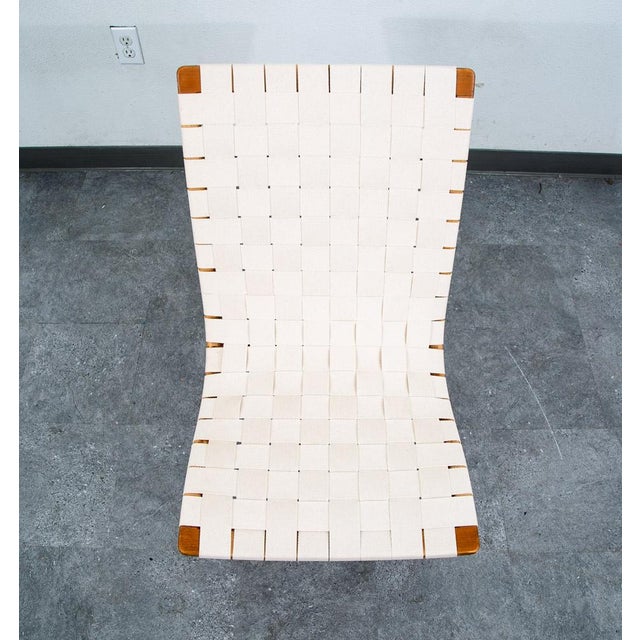 Wood Mid Century Danish Modern Lounge Chair Bruno Mathsson Eva White Vintage Sweden For Sale - Image 7 of 12
