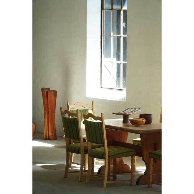 Mid-Century Modern Danish Oak Dining Chairs by Henning Kjærnulf, 1960s, Set of 8 For Sale - Image 17 of 18