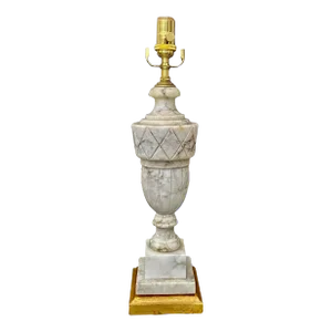 Italian Urn Neoclassic Alabaster Table Lamp