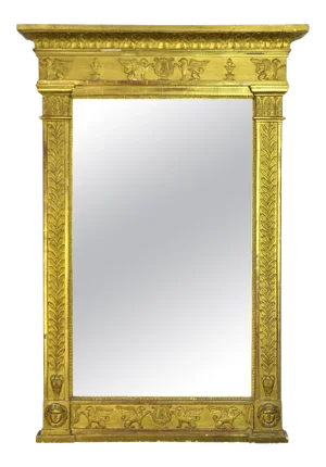 Neoclassical French First Empire Gilt Mirror, Early 19th Century