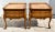 Vintage (1960's) Pair of Side/End Tables have a French Provincial Style. Made by Weiman Heirloom Tables. The Tables have a...