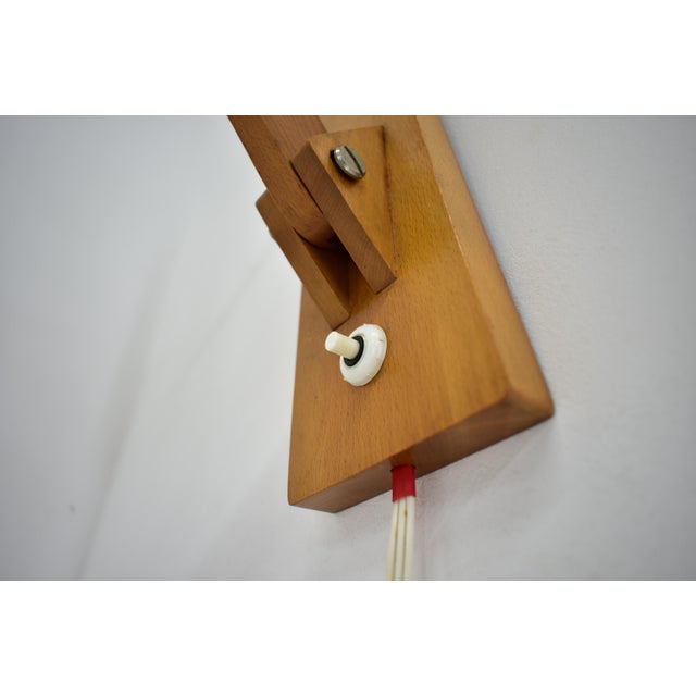 Mid-Century Wall Lamp from Pokrok Žilina, 1960s For Sale - Image 9 of 18