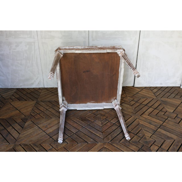 1930s Italian Neoclassical Leather-Top Game Table / Center Table For Sale - Image 16 of 18