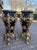 Baroque 1990 Italian Baroque Black Gold Resin Pedestals 2pc-Pair For Sale - Image 3 of 18