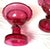 Pair of 19th Century Victorian Cranberry Glass Pedestal Bowl Compotes For Sale In Philadelphia - Image 6 of 9