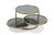 Milo Baughman Mid Century Modern Brass and Glass 3 Tier Circular Swiveling Side End Table For Sale - Image 4 of 11