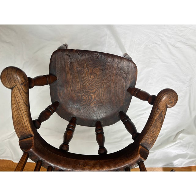 English Elm Child's Windsor Chair, 19th Century For Sale - Image 14 of 15