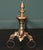 Antique Dutch Brass and Wrought Andirons, 1750, Set of 2 For Sale - Image 4 of 5