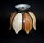 Glass Antique Tiffany Style Lotus Ceiling Light Lamp Shade For Sale - Image 7 of 15