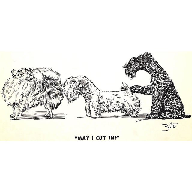 Paper "More Dogs" 1938 Zito (Inscribed) For Sale - Image 7 of 12