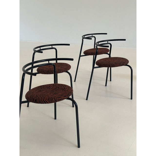 Vintage Chairs by Ross Littell for Atelier Areti, 1980s, Set of 4 For Sale - Image 11 of 11