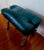 Handcrafted Moroccan Camel Saddle, Genuine Leather Cushion Stool / Emerald Green For Sale - Image 9 of 10