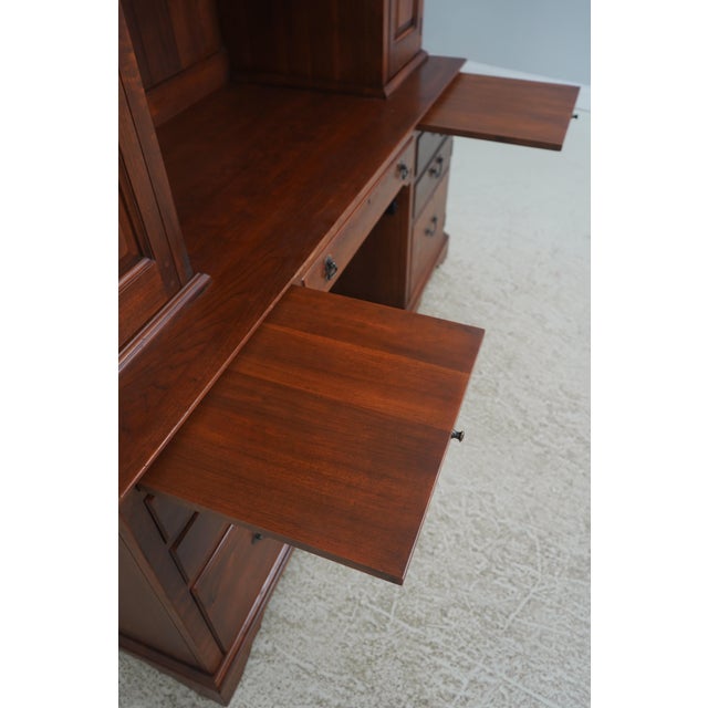 1980s Lexington Bob Timberlake Cherry Desk W. Hutch For Sale - Image 5 of 18