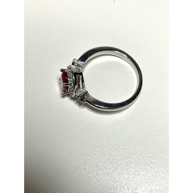 Contemporary Ruby Cocktail Ring, Size 8 For Sale - Image 4 of 4