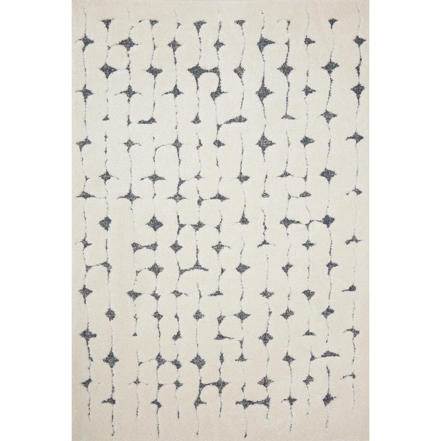Loloi II Hagen Rug, White / Navy - 3'-7" x 5'-7" For Sale