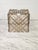 This Versatile Smoked Lucite Lattice Worked Cube Can Function As An Ottoman, A Side Table, Or A Record Storage Cube. Space...