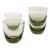 Italian Rosemary Home Olive Green Tumbler - Set of Four For Sale