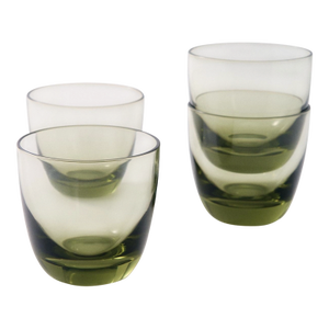 Italian Rosemary Home Olive Green Tumbler - Set of Four